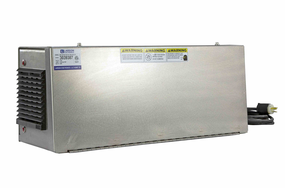 Larson UV Air Sanitation Purifier - 120V - (2) 18" UVC Lamps - 15' 16/3 SOOW Cord - Occupied Areas/Wall Mount - PuriLite