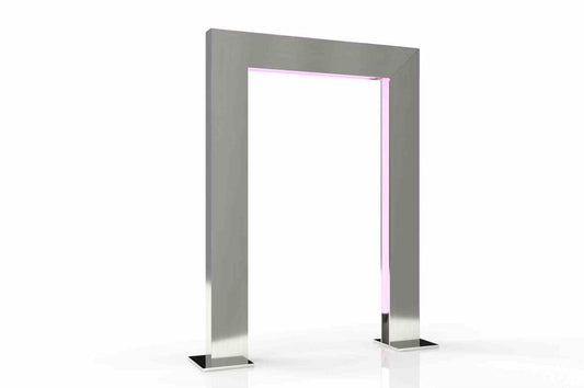 Far-UV Sanitation Portal - (5) 222 nm Excimer Lamps - 304 Stainless Steel/Power Cord - 220V AC, 50Hz - PuriLite