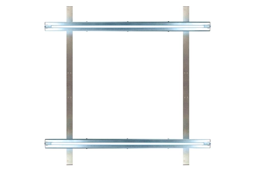 High Output UV AC Coil Disinfection for HVAC - (2) UVC Lamps - (1) Ballast - (2) Mounting Kits - 54" x 30" Coils - PuriLite
