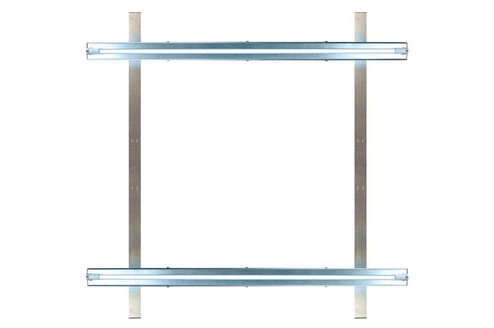 High Output UV AC Coil Disinfection for HVAC - (2) UVC Lamps - (1) Ballast - (2) Mounting Kits - 60" x 36" Coils - PuriLite