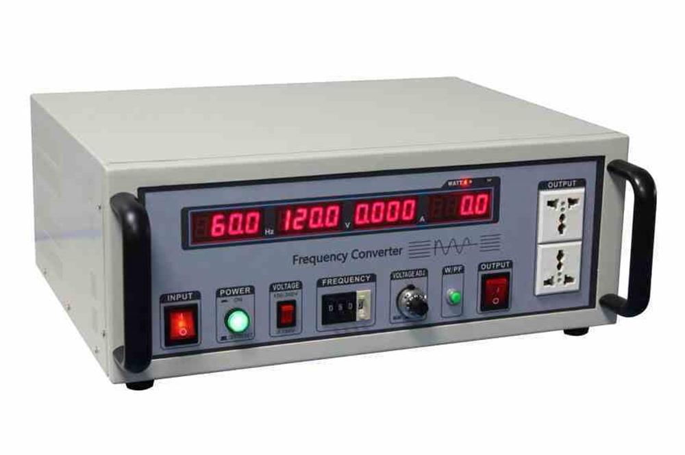 0.5 kVA Solid-State Frequency Converter - 220V EU, 50Hz Input to 110V US, 60Hz Output - 1PH - Front Handles - PuriLite