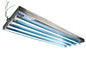 128W Industrial UVB Fluorescent Fixture - 304 SS - (4) 4' UV T8 Lamps - Surface Mount - PuriLite