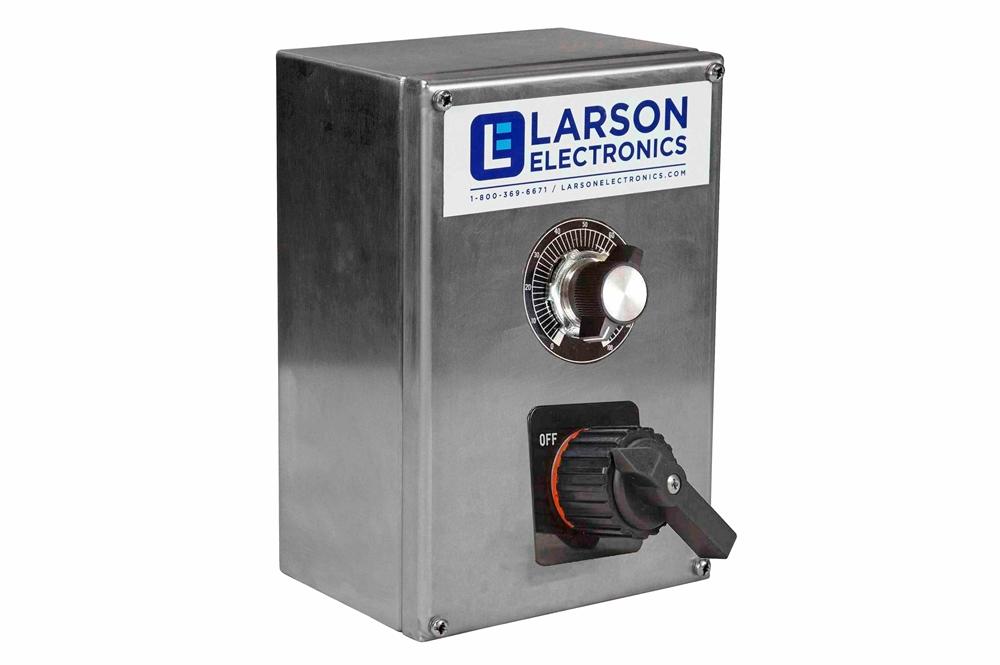 0-10V Rotary Dimmer w/ 3-Way On/Off Switch - Single Pole Double Throw - 316 Stainless Steel - NEMA 4X - PuriLite