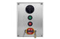 Weatherproof Control Station - (1) 3-Position Selector Switch - (2) PBs, (1) Lockable E-Stop - 415V, 50Hz - IP66 - Stainless Steel - PuriLite
