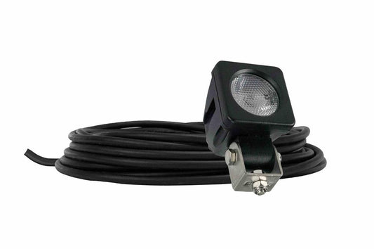 10W LED Light - 900 Lumens - 2" Square - Stud Mount - 9-48V - 5m 16/2 SOOW Cord - PuriLite