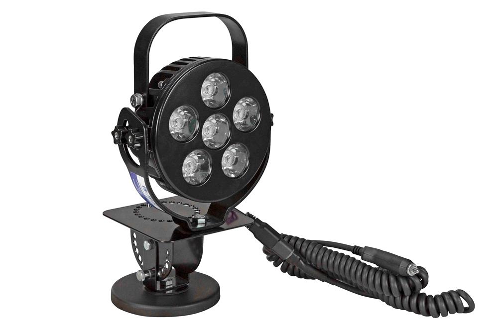 60 Watt LED Light Bar - 6 X 10 WATT LEDs - Aluminum Housing - 5400 Lumens - Adjustable Locking Base - PuriLite