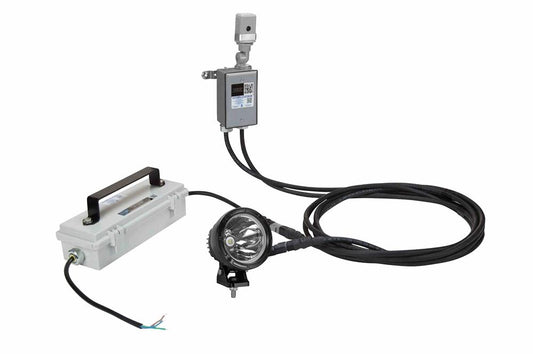 LED Flag Pole Spot Light w/ Integrated Photocell - 25 Watt LED - 12-32V DC - PuriLite