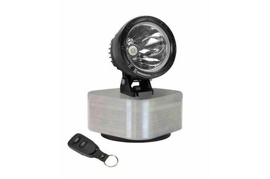25W Rechargeable LED Spotlight - 1000' Beam - 16aH Battery - 12 Hours - Wireless - Magnetic Mount - PuriLite