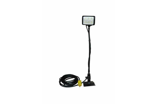 High Output LED Light Emitter w/ Double Ball Joint - 4"x4" Permanent Mounting Base - 120-240V AC - PuriLite