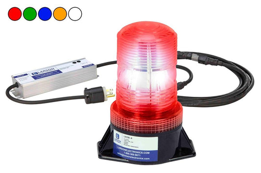 120VAC LED Strobe Light - Permanent Mount - 18 LED Beacon - 50,000 Life Hours - PuriLite