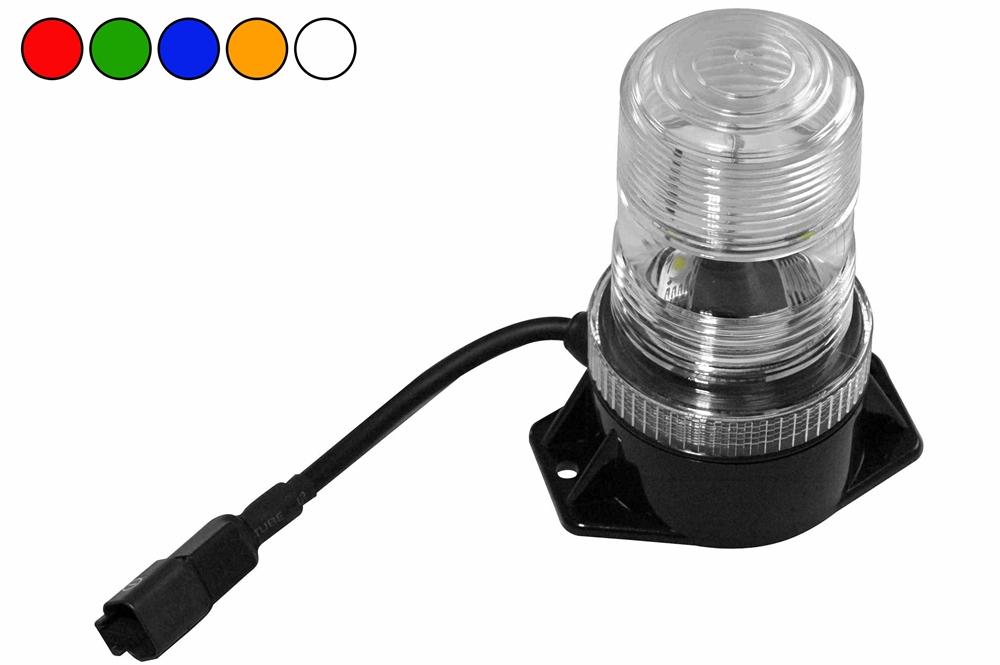 Infared LED Beacon - Permanent Mount - 50,000 Life Hours - 12-32VDC - Deutsch 2 Pin Connector - PuriLite