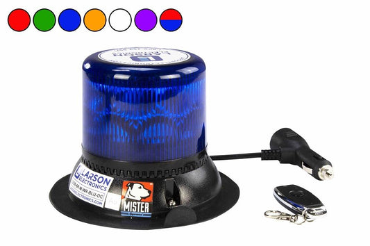 5W Battery-powered LED Strobe Light - Visible up to 500' at Night - Colored Lens - Wireless Remote - PuriLite