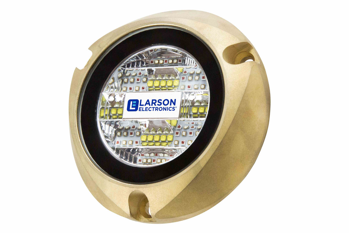 Larson 60W Low Profile Underwater LED Light - RGBW - 10-30V DC - Bronze Finish - PuriLite