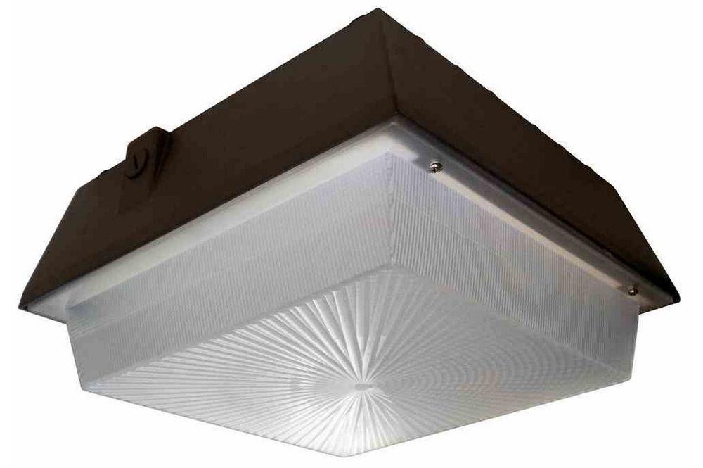 45 Watt Low Profile LED Canopy Light - Replaces 175 Watt MH Fixtures - 347/480V AC - IP65 Rated - PuriLite