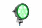 LED Green Light Emitter - 7, 3-Watt CREE LEDs - 4.5" OD - Stud Mount - 9-32VDC - PuriLite