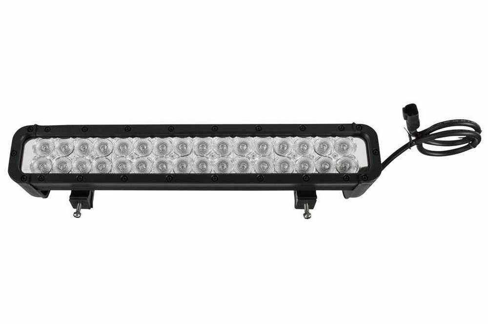 LED Light Bar - Multiple Lens Colors -32 LEDs - 96 Watts - 1100'L X 160'W Spot - 9-42 VDC - PuriLite