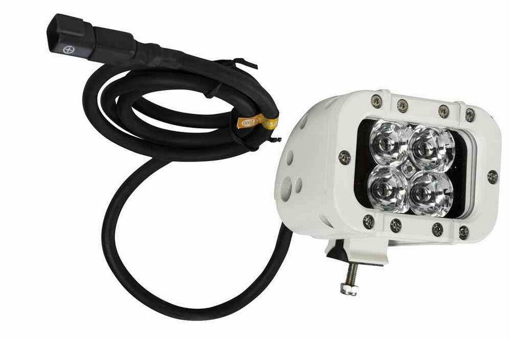 LED Light Emitter - 12 Watts - 4 LEDs - 90'L x 70'W Beam - 9-42VDC - 720 Lumen - Extreme Environment - PuriLite