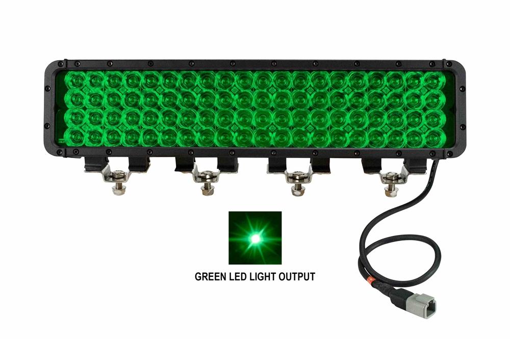 LED Emitter - 80 Green LEDs - 20 x 4 LED Array - 14,400 Lumen - 1750'L x 300'W Beam - Extreme Environment - PuriLite