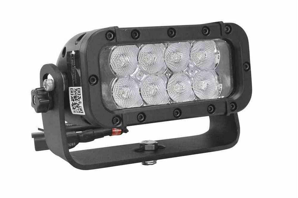 LED Light Emitter on Trunnion Wall Mount - 8, 3-Watt LEDs - 24 Watt - 1440 Lumen - 325'L X 70'W Beam - PuriLite