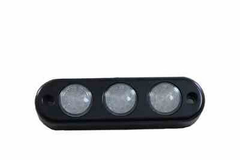 Larson 3 LED Spreader Lights in billet aluminum housing (flat) - PuriLite
