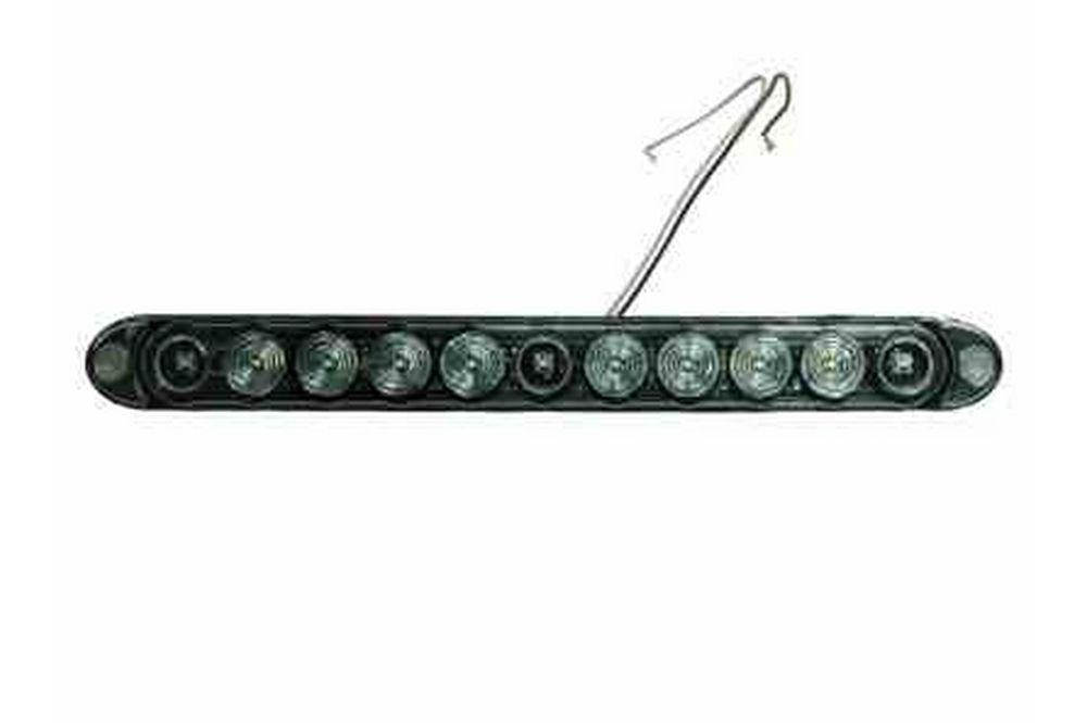 LED Strip Light - 11 LEDs - 1 Watt LEDs - 12VDC - Strobe or Constant LED Beam - PuriLite