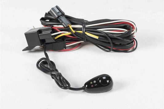 Larson 15' LED Wiring Harness - Weatherproof 2-Pin Connector and Relay - Push Button Power Switch - PuriLite