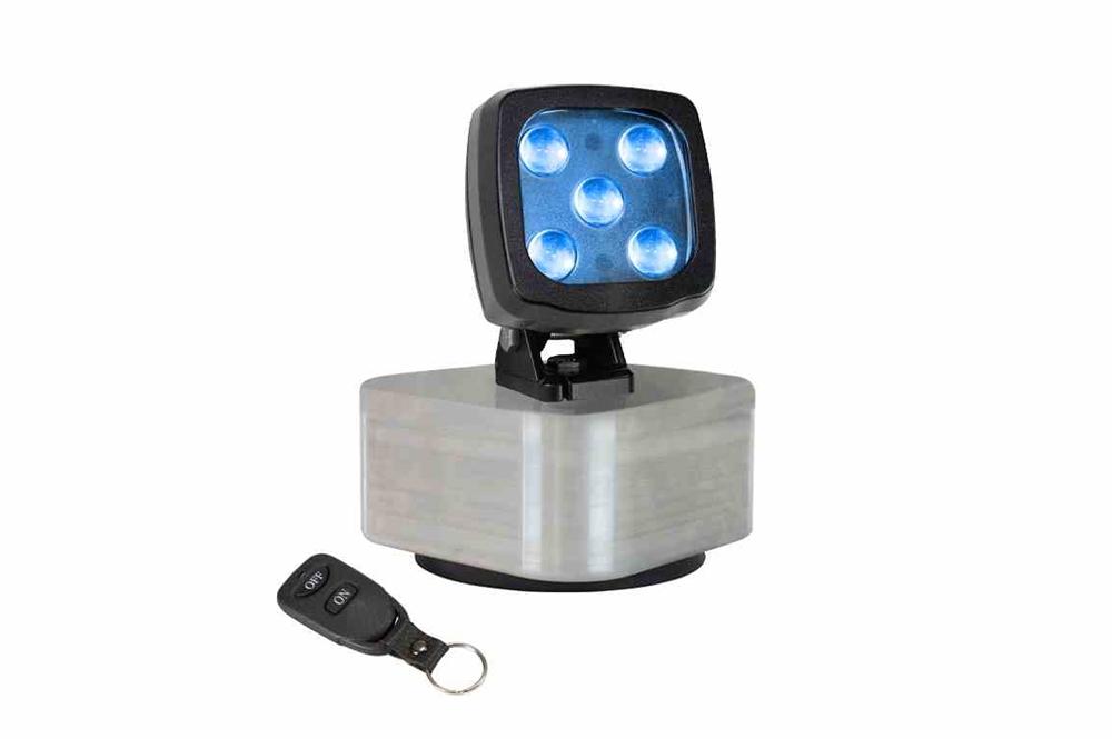 25W Rechargeable Blue Crane LED Warning Light - 2250 Lumens - Pedestrian Warning Safety Light - IP67 - PuriLite