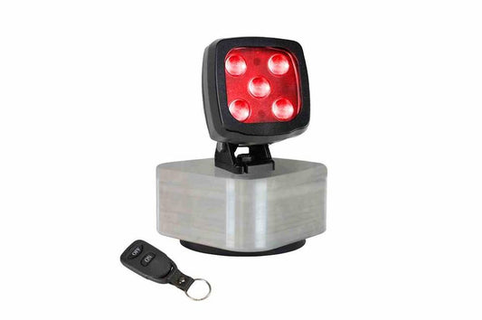 25W Rechargeable Red Crane LED Warning Light - 2250 Lumens - Pedestrian Warning Safety Light - IP67 - PuriLite