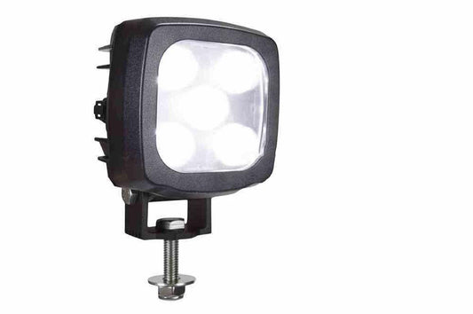 25W Compact White LED Spotlight - 2250 Lumens - 9-60V DC - Food Grade Shatterproof Forklift Light - PuriLite