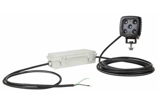 25W Green LED Warning Spotlight - 2250 Lumens - 120-240V AC - Green Safety Light - IP67 - PuriLite