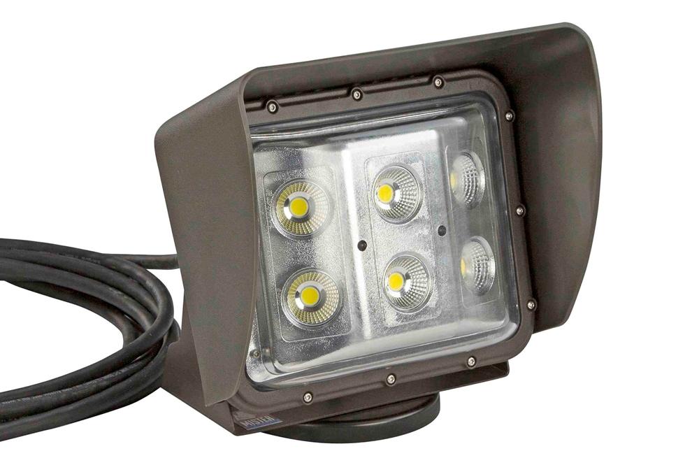 Magnetic Mount 60 Watt Low Profile LED Flood Light - 20' Cord - 120-277V AC - PuriLite