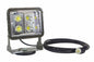 Magnetic Mount 60 Watt Low Profile LED Flood Light - 20' Cord - 120-277V AC - PuriLite