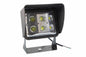 Larson 60W Low Profile LED Wall Pack Light w/ Glare Shield - Amber, Wide Flood Beam - U-Bracket Mount - MS - PuriLite