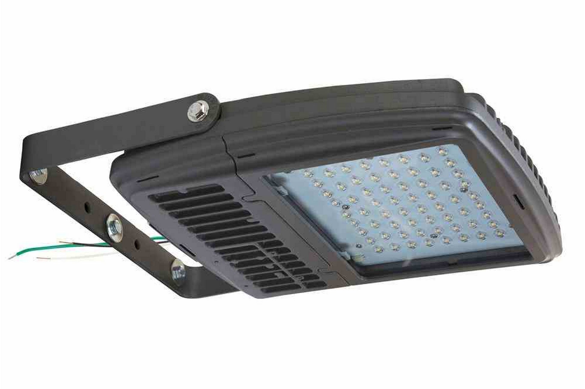 Larson 120W LED Wall Pack Light - Wide Flood Beam - 120-277VAC - 10' 16/3 SOOW Cord w/ Gen. Area Cord Cap - PuriLite