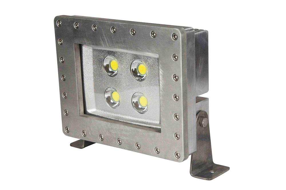 50W Submersible LED Flood Light - (4) 12.5W High Output LEDs, 3' Potted Power Cord - IP68/IP69K - PuriLite