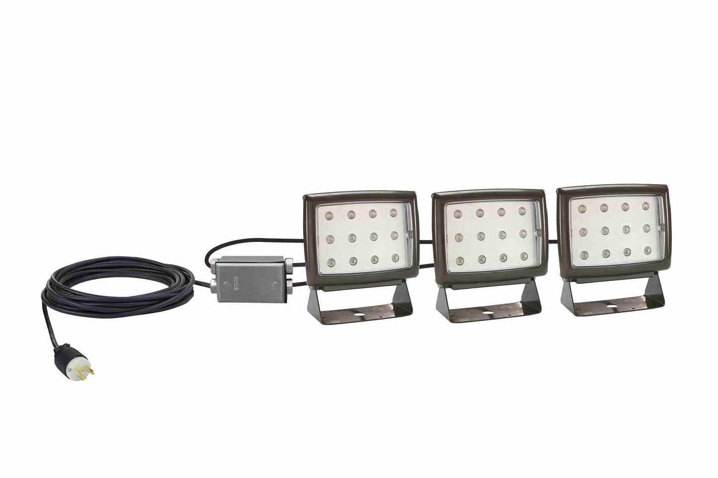 Larson 3, 40-Watt LED Light Kit with 36" 16/3 SOOW leads - Includes J-Box and (1) U-Bracket per Lamp - PuriLite