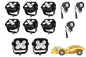 Larson LED Light Package for Caterpillar AD30 Dump Truck - LED Retrofit/Fitout  (8) LEDP10W-50E (3) LEDP10 - PuriLite