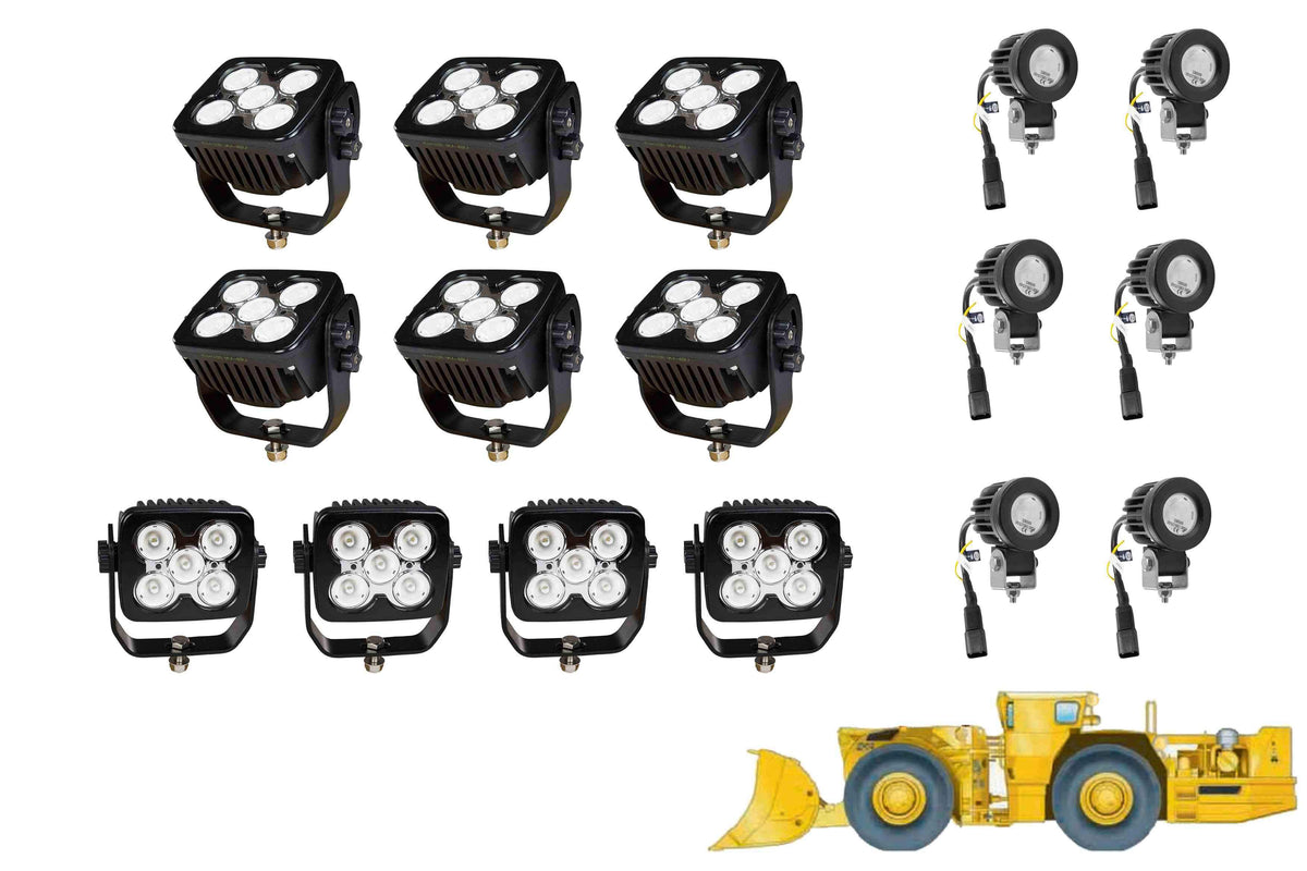 Larson LED Light Package for the Caterpillar R2900G - LED Retrofit/Fitout  (10) LEDP10W-50E (6) LEDP10W-1R - PuriLite