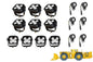 Larson LED Light Package for the Caterpillar R2900G - LED Retrofit/Fitout  (10) LEDP10W-50E (6) LEDP10W-1R - PuriLite