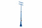 3-Stage Light Mast - Extends to 14' - H-Mount - (4) D-Rings - Weatherproof 3/4" Coil w/ Junction Box - PuriLite