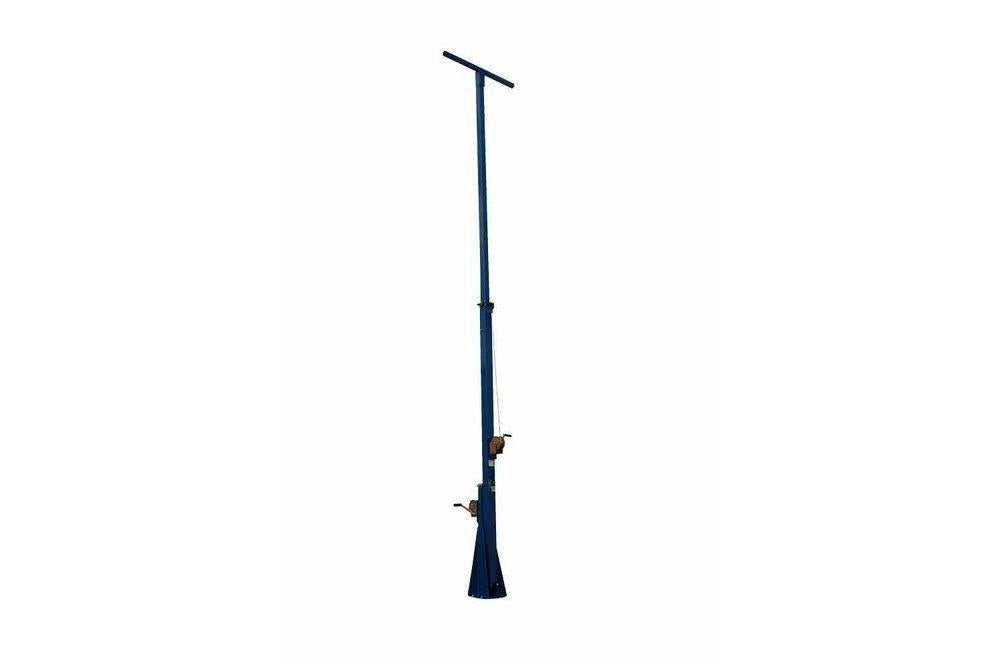 20 Foot Telescoping Light Mast, 12-20', Fold Over, 2-Stage Tower, 360 Degree Rotation - PuriLite