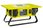 Portable Spider Box - 480V Delta Input, (3) Receptacles - Steel/Safety Yellow - 20' #4/4 AWG Type W Input Cord - PuriLite