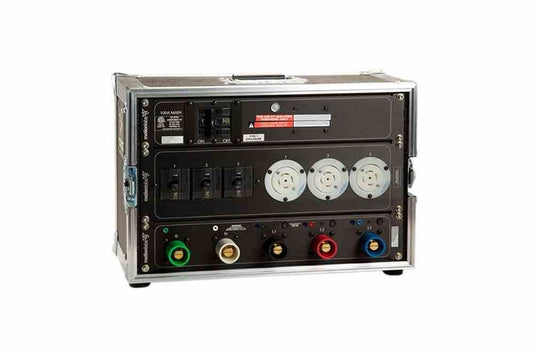 100A Rack Mount Power Distribution - 240 V Delta Input - (3) L15-30R Receptacles - Camlock Input (No Neutral) - 7RU ATA - PuriLite