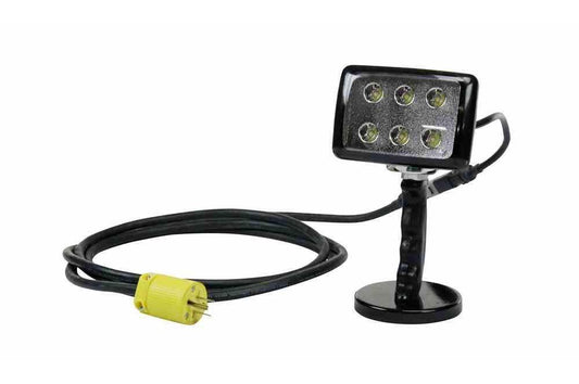 6 Watt LED Light with Magnetic Base - 3 Foot Cord - Handle - 120-277V - Magnetic Flood Light - PuriLite