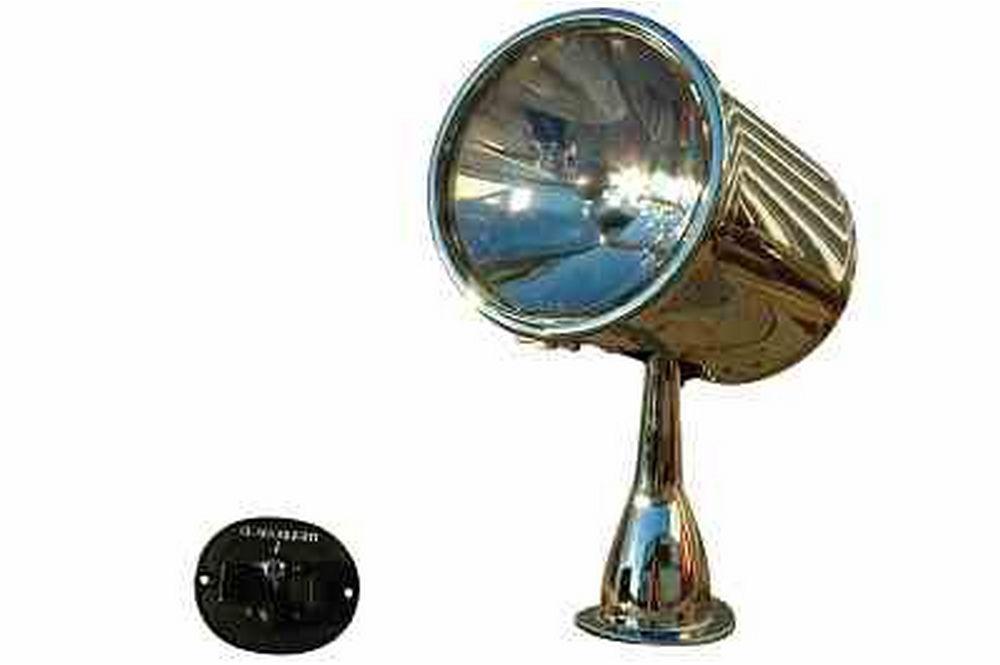 Marine Searchlight with motorized remote control with 7 inch lens, wireless and wired remote control - PuriLite
