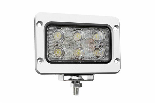 18 Watt Boat LED Flood Light - 1400 Lumens - Six 3-Watt LEDs - 10-32 Volt DC - IP67 Waterproof - PuriLite