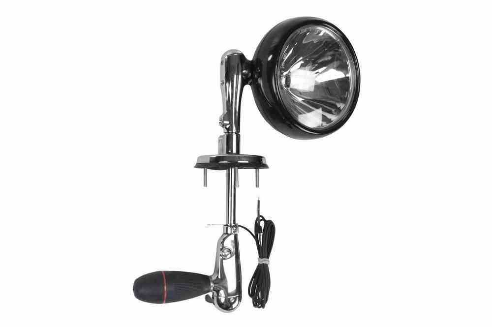 Larson 100W Halogen Roof Mount Spotlight - 4.75" Stainless Steel Shaft - 700' Spot Beam - 12V or 24V DC - PuriLite