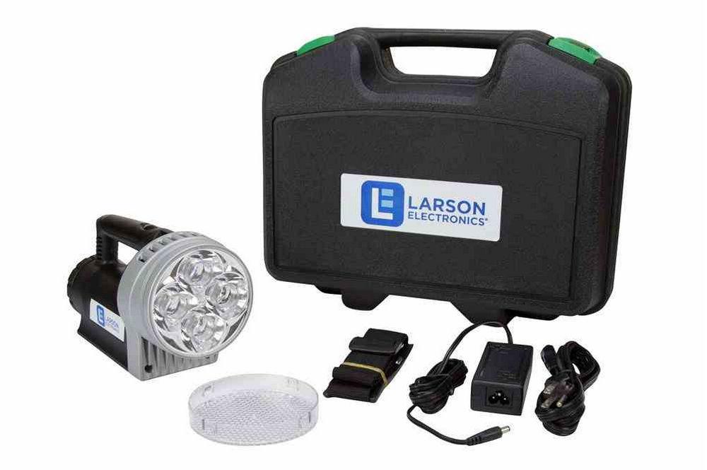 24W Rechargeable Handheld LED Spotlight - 2500 Lumens - Li-Ion Battery - 3000' Spot Beam - PuriLite