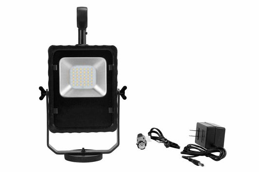 Rechargeable LED Area Light - Adjustable Magnetic Mount Base - L-ion Battery - 1000 Lumens - PuriLite
