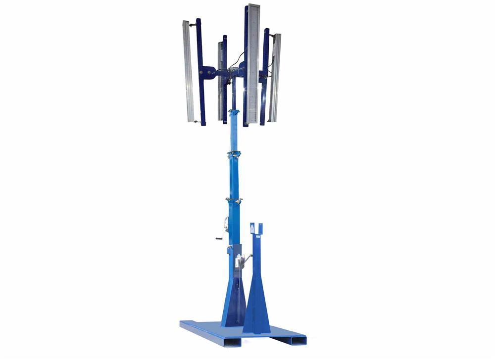 *RENTAL* 640W LED Light Tower- 6.7'-20' - Telescoping Fold Over- Balloon Light Alternative- 50' Cord - PuriLite